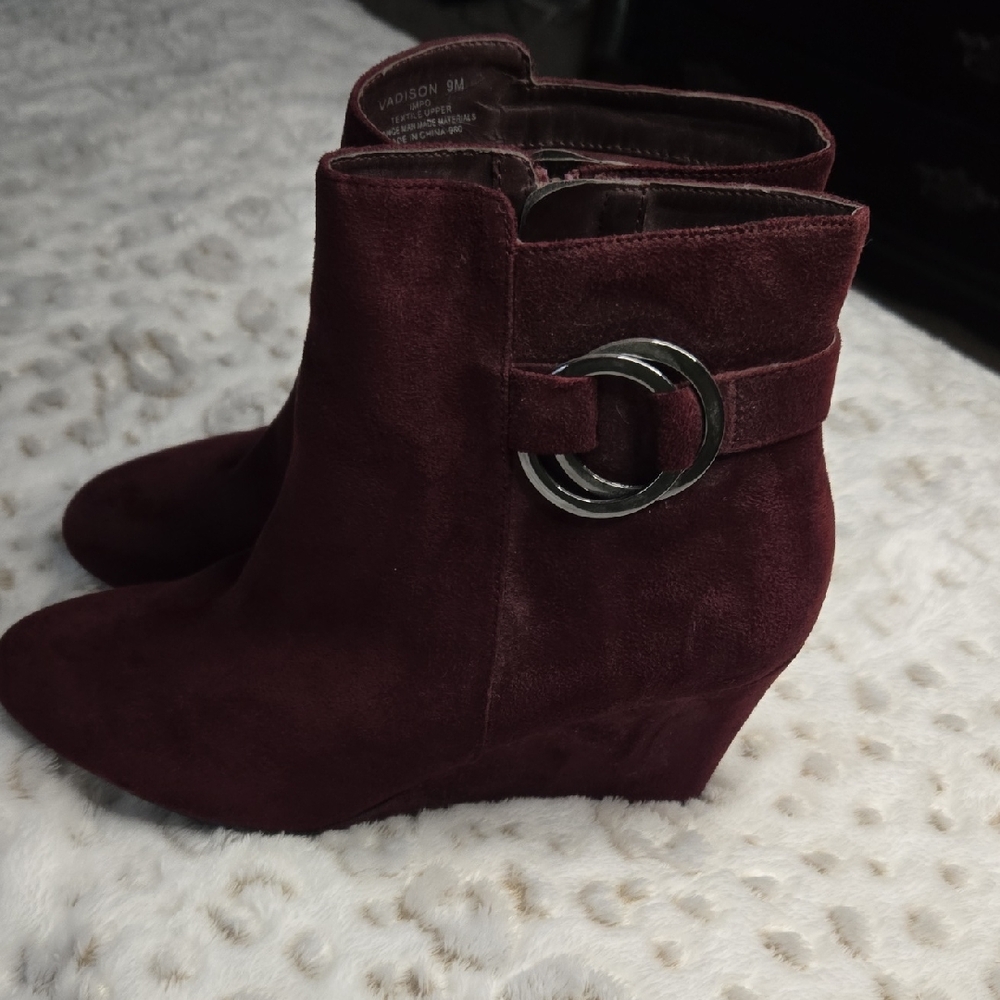 Women's Burgundy Ankle Boots